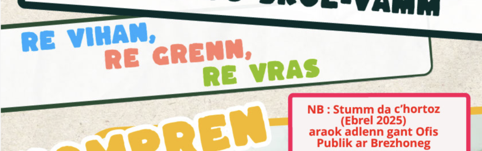 Levr hentenn  : Ar brezhoneg dre gomz er c’hlasoù skol-vamm
