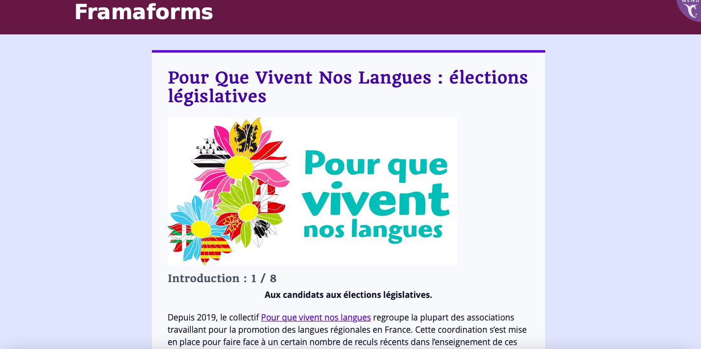 Questionnaire aux candidat.e.s aux législatives : quelle politique pour nos langues ?